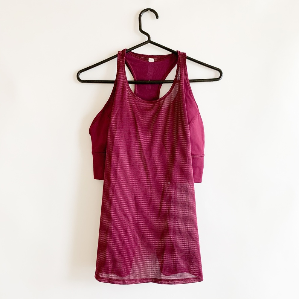Lululemon 2-in-1 Workout Tank Sz 8